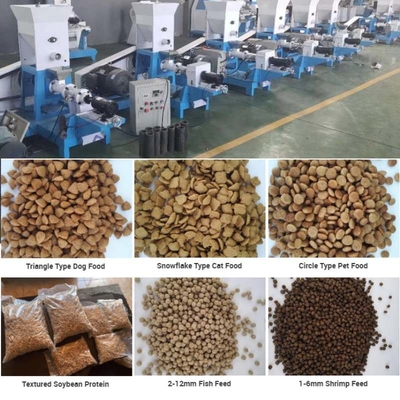 Kleinunternehmen Trockenfischfutter Extruder Puffing Machine Getreide Tierfuttermühle