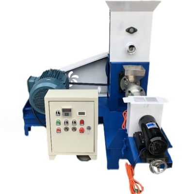 Kohlenstoffstahl Fischfutter Extruder Garnelen Vogelfutter Pellet Maschine Hundefuttermaschine Schraubfutter Extruder benutzerdefinierte Farbe
