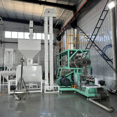 Multifunktionale Einzel-Twin-Schraub-Futter-Extrusionslinie 500KG/H-10T/H Kapazität für die Fischfutter- und Tierfutterproduktion mit Edelstahlkonstruktion