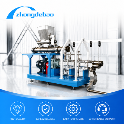 Twin Screw Fish Feed Extruder Machine for Floating and Sinking Feed