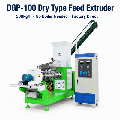Gewerbliche schwimmende Fischfutter-Pelletmaschine DGP100 Extruder für die Garnelenfutterproduktion mit Hochleistungsdesign